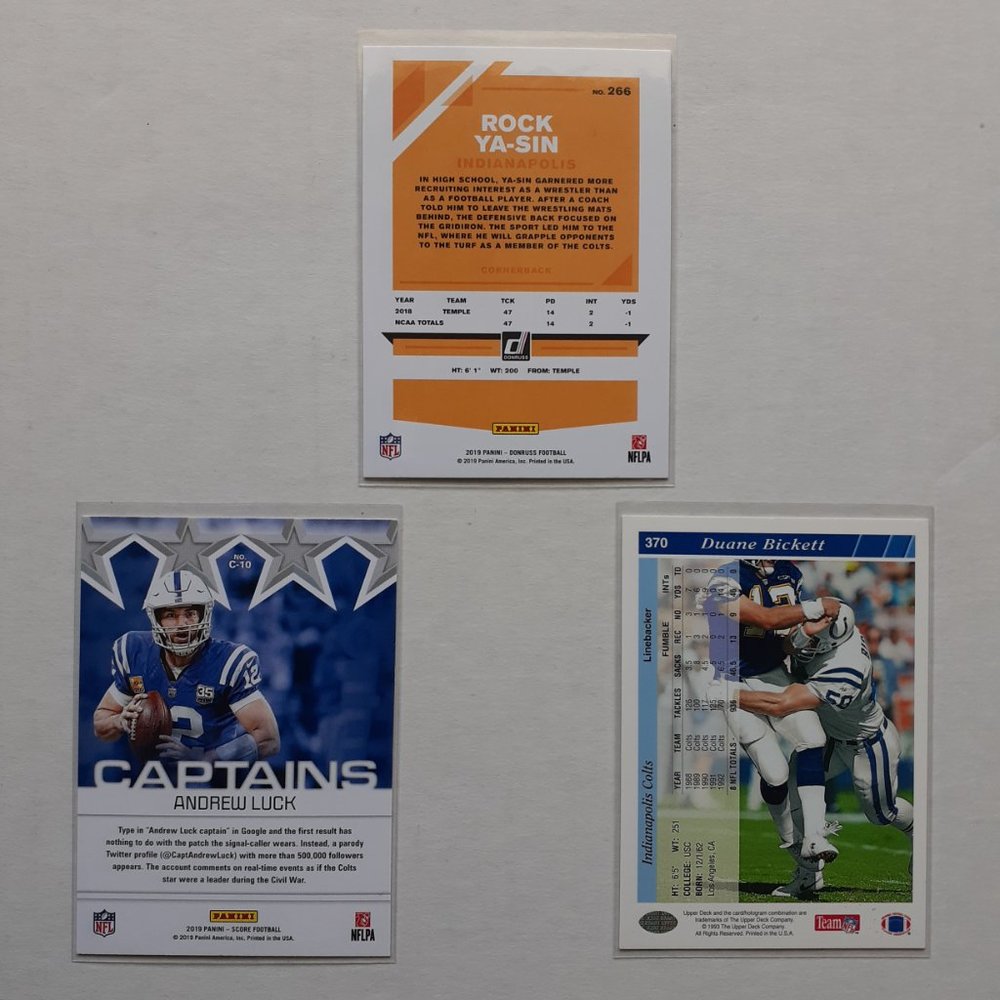 Indianapolis Colts 9 Card Lot [FBL14_1] - Picture 6 of 8